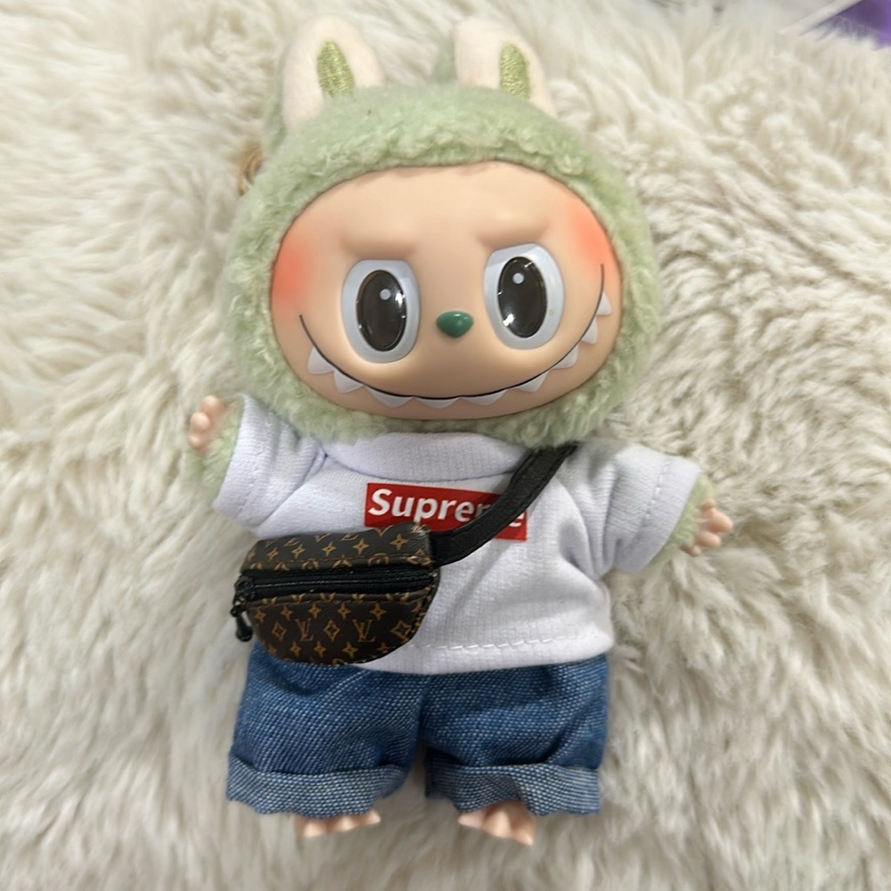 Labubu Green Apple with Louis Vuitton Accesories